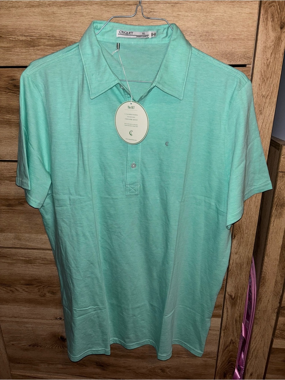 Criquet Men's Mint Polo Shirt